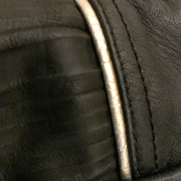 B. Makowsky Leather Moscow Sachel Handbag - Black - Picture 7 of 10